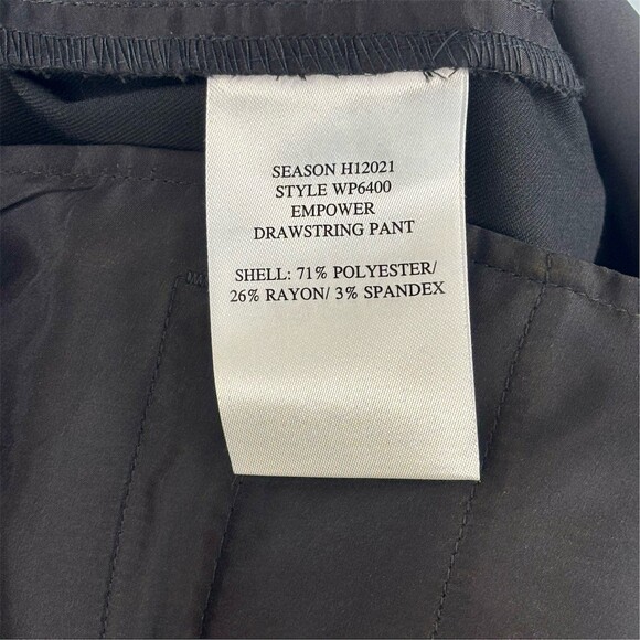 Wildfang Empower Drawstring Pants Womens Black Straight Leg Pull On- NWT - Picture 11 of 13